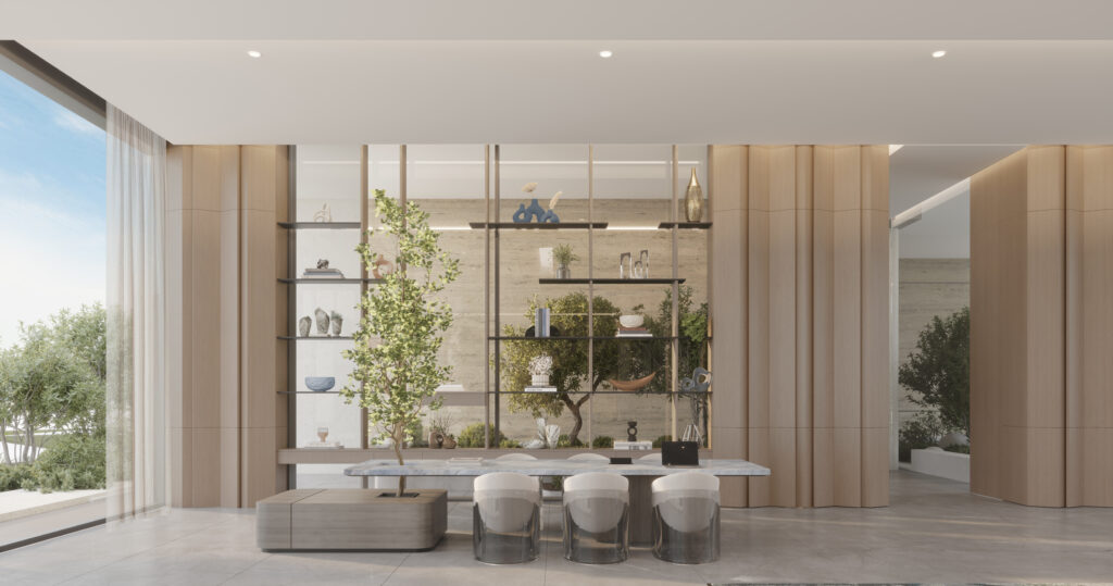 Ellington Cove - lobby communal table